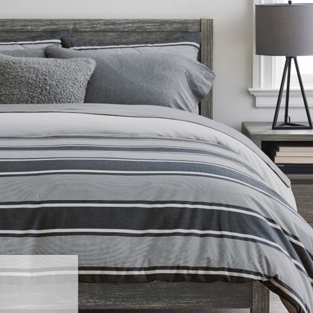 Pottery Barn Jackson Stripe Queen Duvet Cover